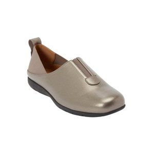 Comfortview Women's Wide Width The Adira Flat Shoes - 8 1/2 WW, Gunmetal Gray